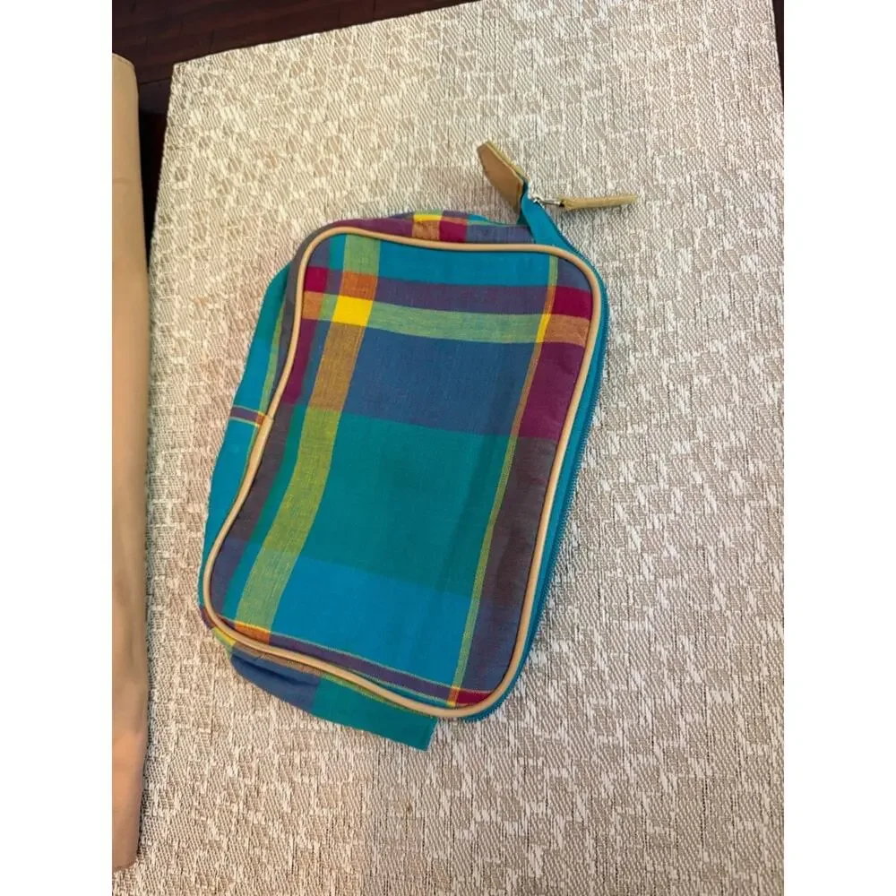 Lauren Ralph Lauren plaid cosmetic bag